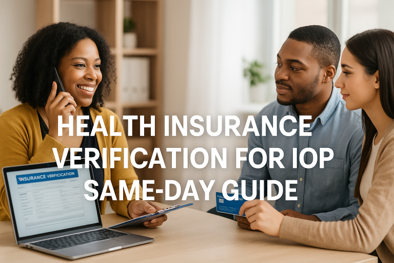 Health Insurance Verification For IOP Same Day